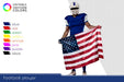 Free American Football Player With Several Colorful Uniforms Psd