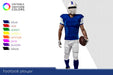 Free American Football Player With Several Colorful Uniforms Psd