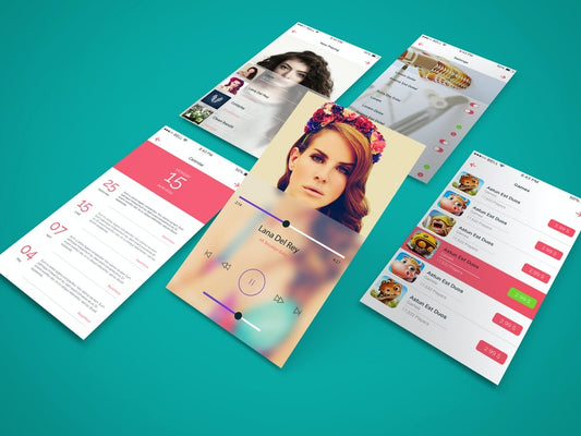 Free App Screen Showcase Mockup Vol.3