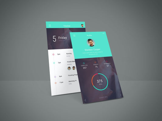 Free App Screen Showcase Mockup Vol.4