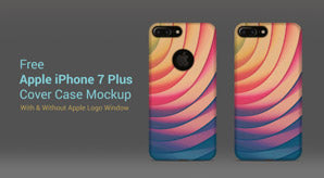 Free Apple Iphone 7 Plus Back Cover Case Mock-Up Psd File