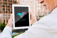 Free Architect Holding A Tablet Mock-Up Psd