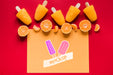 Free Arrangement Of Fresh Popsicles With Mock-Up Card Psd