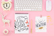 Free Arrangement Of Mock-Up Notes And Digital Peripherals Psd