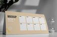 Free Arrangement Of Mock-Up Table Calendar Indoors Psd