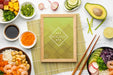 Free Arrangement Of Poke Bowls With Mock-Up Frame Psd