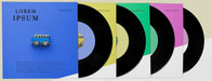 Free Arrangement Of Vinyl Records Mock-Up Psd