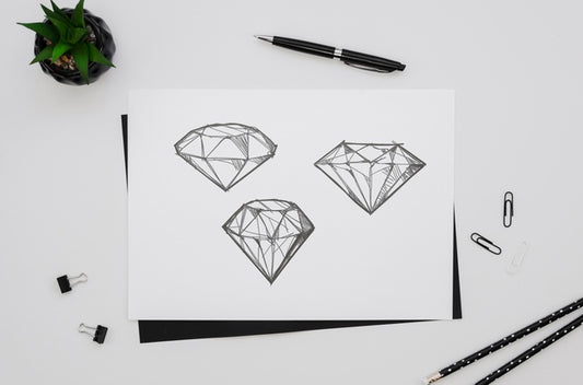 Free Arrangement With Card Mock-Up Psd