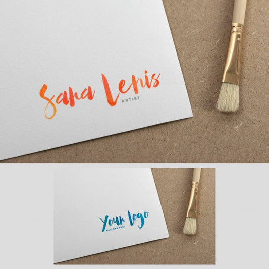 Free Artist Logo Mock Up Psd