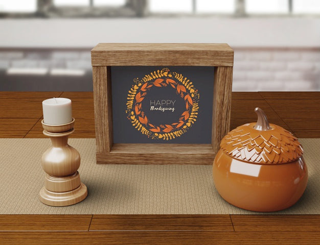 Free Artistic Decorations For Thanksgiving Day Psd