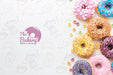 Free Assortment Of Colorful Donuts With Mock-Up Psd