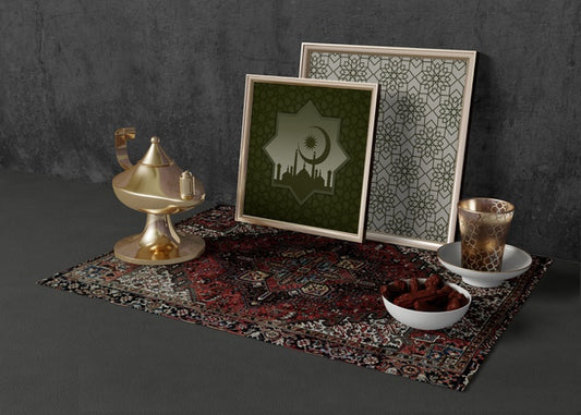 Free Assortment Of Different Ramadan Elements Psd