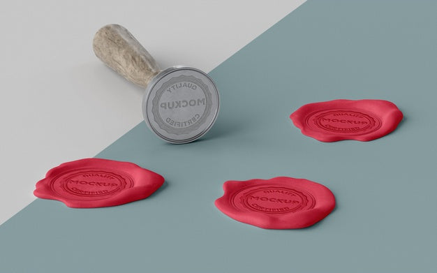Free Assortment Of Mock-Up Seal For Envelope Psd