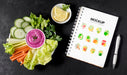 Free Assortment Of Snacks With Notebook Mock-Up Psd