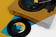 Free Assortment Of Vinyl Records Mock-Up Psd