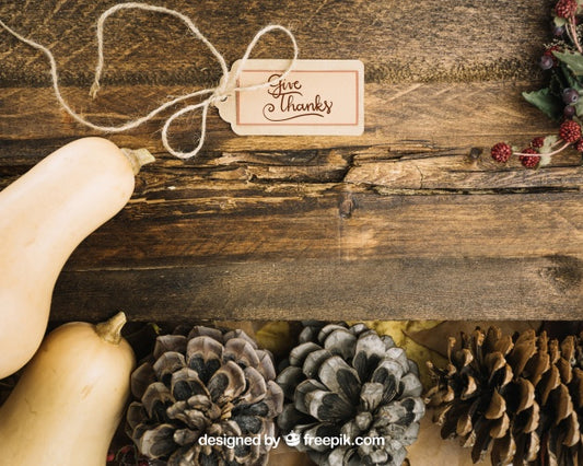 Free Autumn Mockup With Label Psd