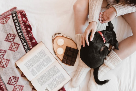 Free Autumn Mockup With Woman On Bed Psd