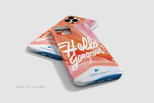 Free Awesome Beautiful Phone Case Mockup Psd
