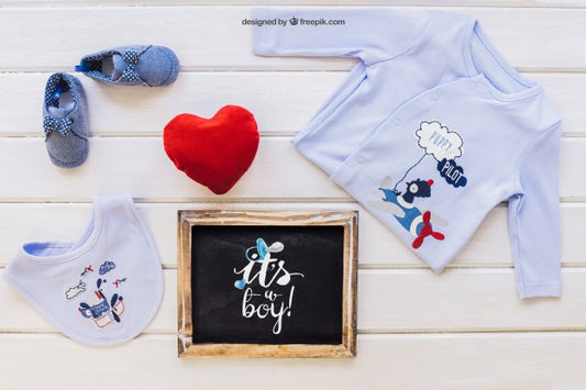 Free Baby Boy Mockup Psd