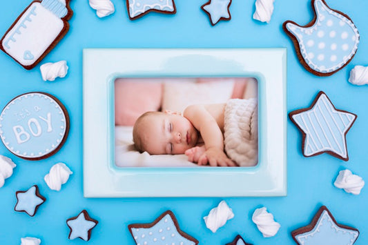 Free Baby Shower Decorations With Frame Psd