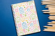 Free Back To School Mockup With Notepad And Pencils Psd
