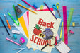 Free Back To School Mockup With Paper Psd