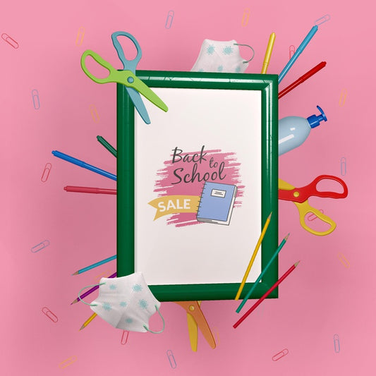 Free Back To School Stationery Mock-Up Psd
