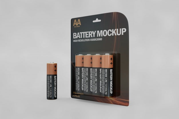 Free Battery Mockup Psd