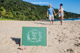 Free Beach Concept With Slate And Couple Holding Hands Psd