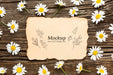 Free Beautiful Floral Concept Mock-Up Psd