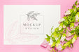 Free Beautiful Flowers Concept Mock-Up Psd