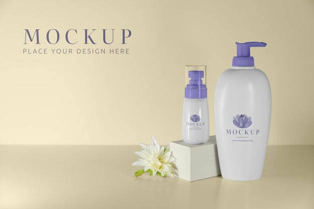 Free Beautiful Hygiene Product Packaging Mockup Psd