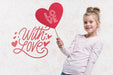 Free Beautiful Kid'S Love Concept Psd