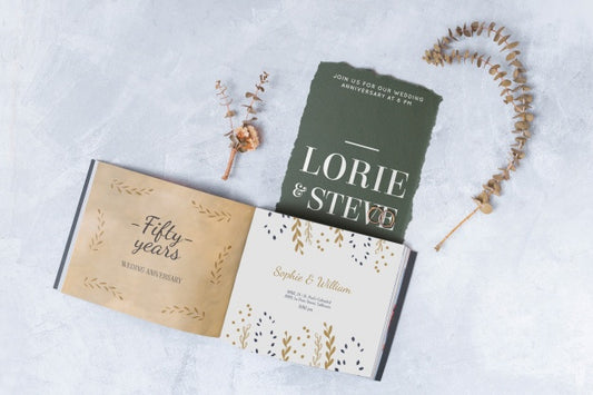 Free Beautiful Wedding Card Mockup Psd