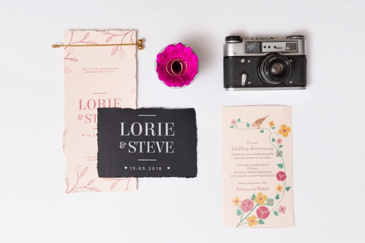 Free Beautiful Wedding Card Mockup Psd