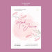Free Beautiful Wedding Flyer Mock-Up Psd