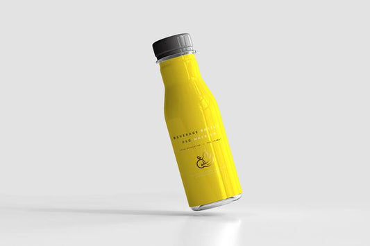 Free Beverage Bottle Mockup Psd