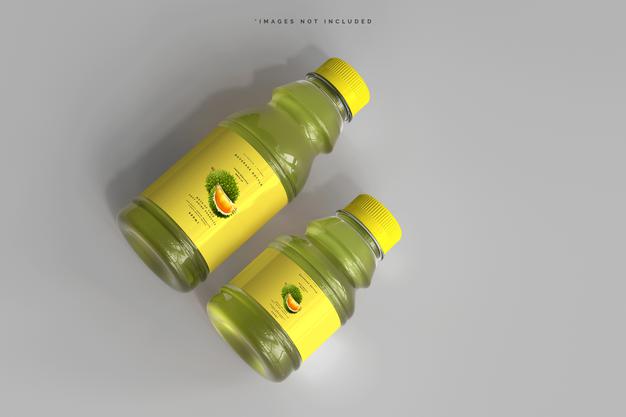 Free Beverage Bottles Mockup Psd