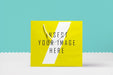 Free Big Yellow Paper Bag Mock Up Psd