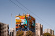 Free Billboard Mockup Wrapped Around Building Psd