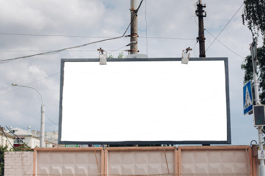 Free Billboard With Blank Surface For Advertising Psd