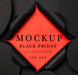 Free Black Friday Mock-Up Torn Black Paper Psd