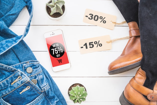 Free Black Friday Mockup With Fashion Concept Psd