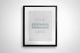 Free Black Photo Frame Mockups