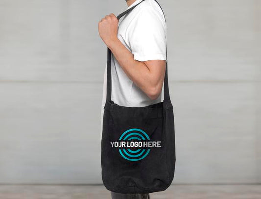 Free Black Tote Bag Mockup Psd