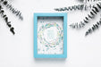 Free Blue Frame Mock-Up On White Background Psd