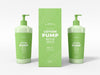 Free Body Lotion Pump Bottle Packaging Mockup Psd