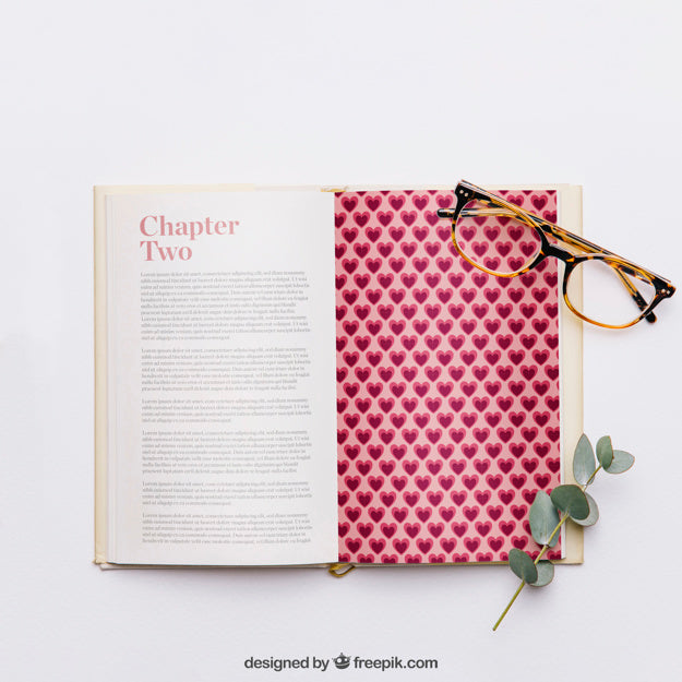 Free Book And Leaves Mockup Psd