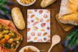 Free Book Cover Mockup With Bread And Pasta Psd