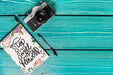Free Book Cover Mockup With Camera And Copyspace Psd